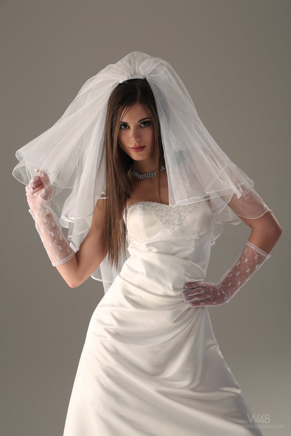 Little Caprice in White Wedding #C3jDKVBp